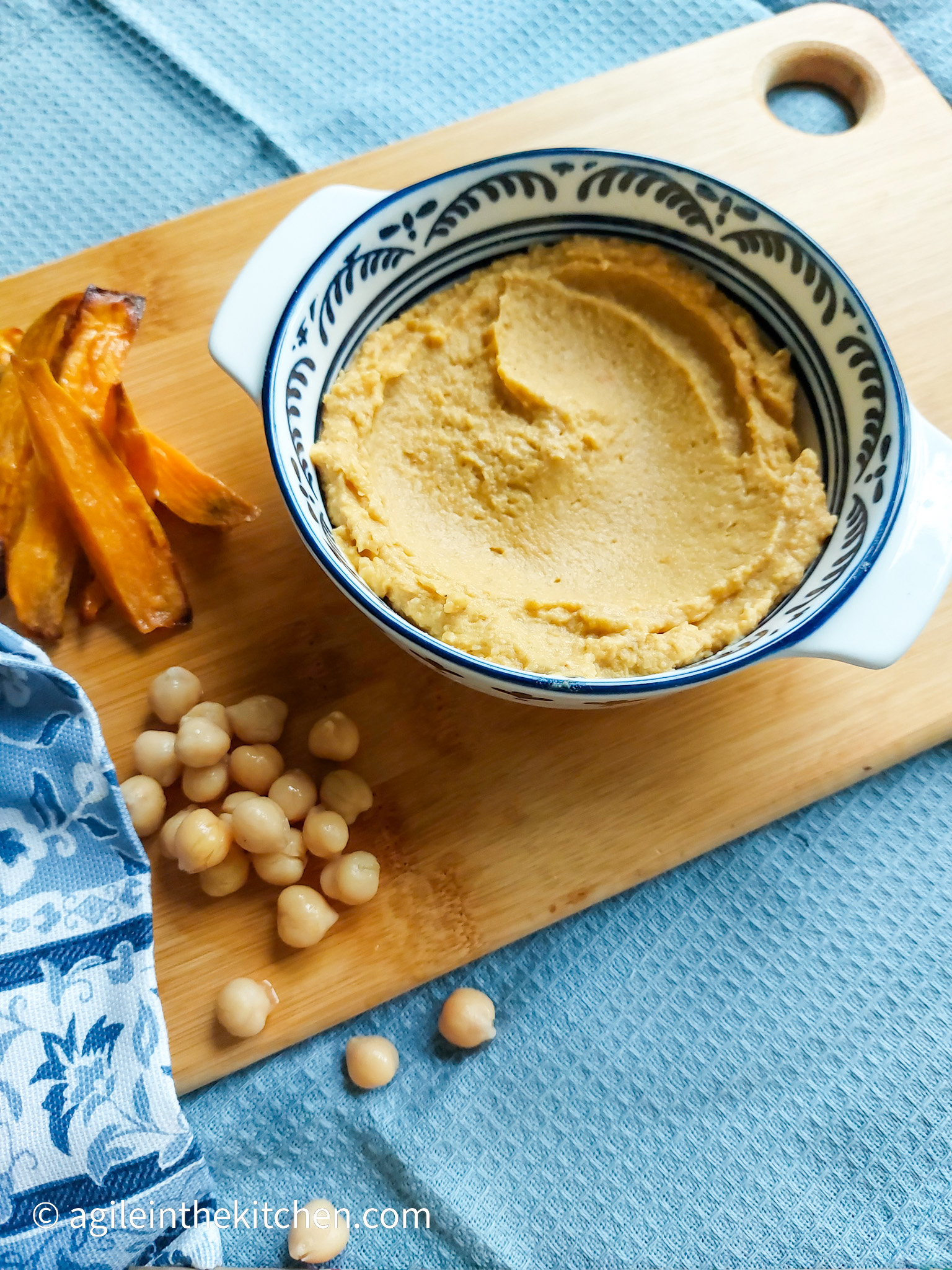 Roasted sweet potato hummus