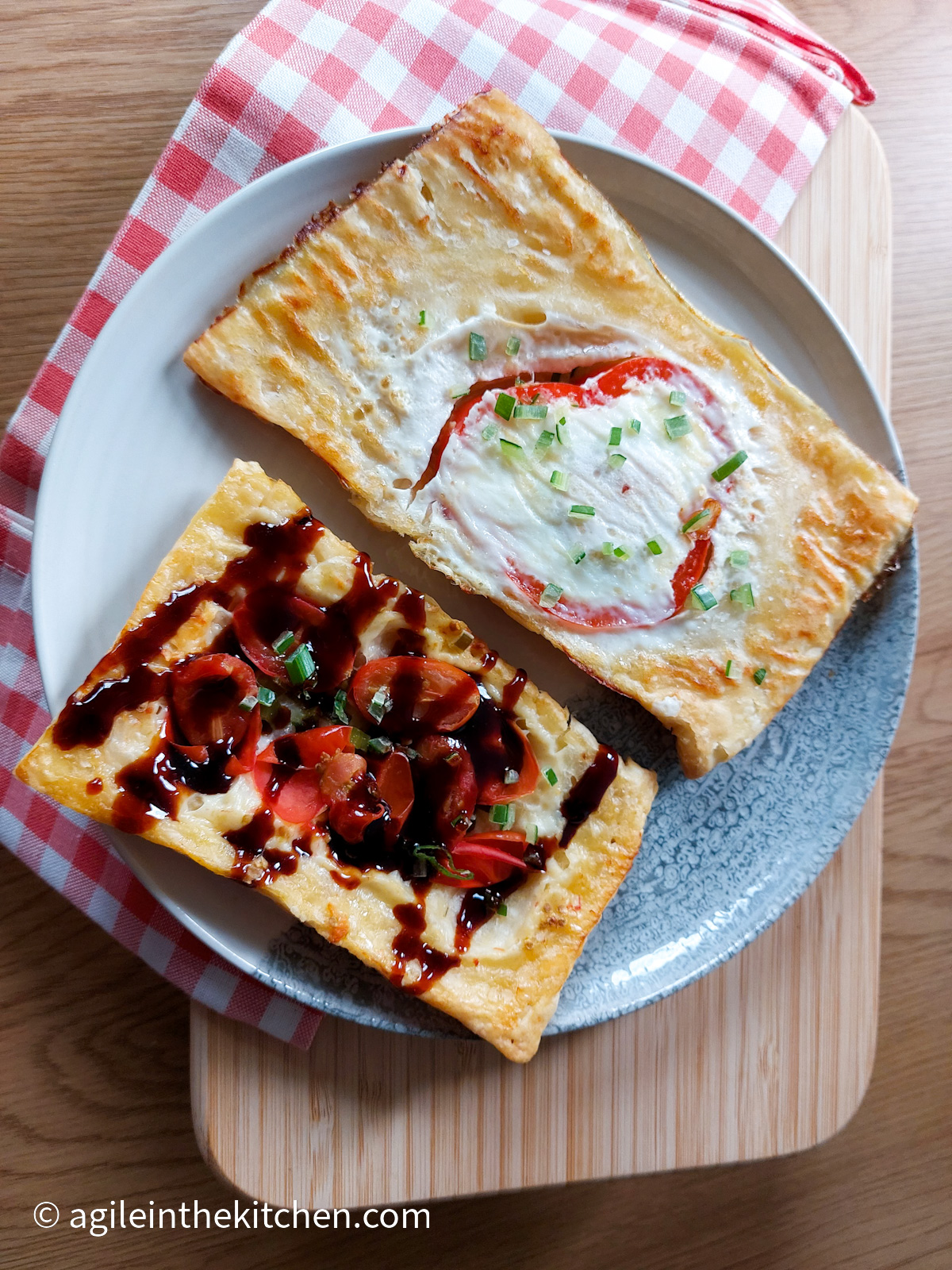 Easy upside down puff pastry tarts